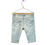 Zara Denim Shorts With Studded Belt