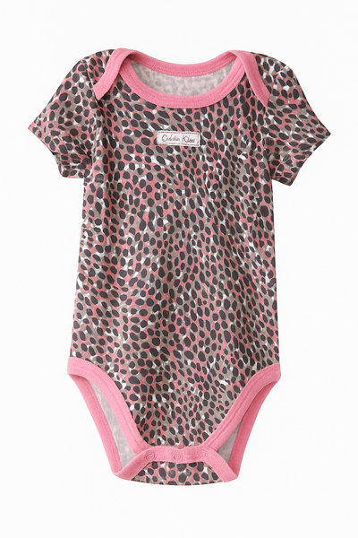 Pink Leopard Calvin Klein onesie 0-3 m