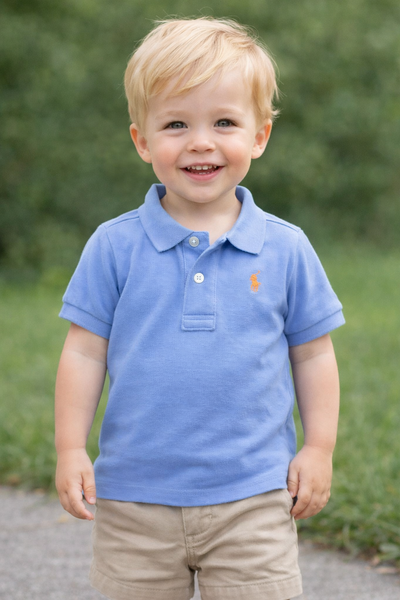 Ralph Lauren Mist Blue Polo Shirt