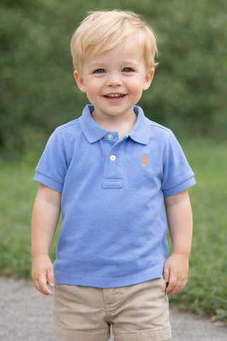 Ralph Lauren Mist Blue Polo Shirt