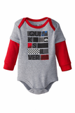 Quiksilver 3 Piece Bodysuit and Pant Set Red