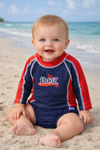 Banz long sleeve rashie and pant swim set 12m