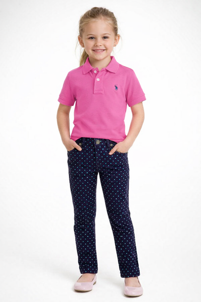 Ralph Lauren Polka Dot Velvet Look Jeans size 5