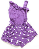Beverly Hills Polo Club Purple Polka Dot Jumpsuit size 8