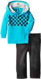 Quiksilver turquoise hoodie with jean set size 2