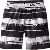 Quiksilver Black and White Volley Boardshorts size 5